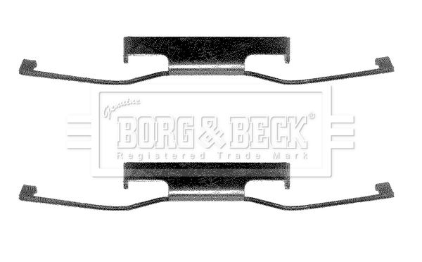 BORG & BECK Комплектующие, колодки дискового тормоза BBK1154